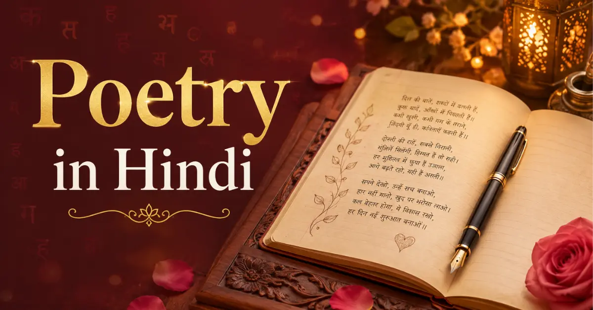 Poetry in Hindi: 101+ दिल छू लेने वाली हिंदी कविताएँ