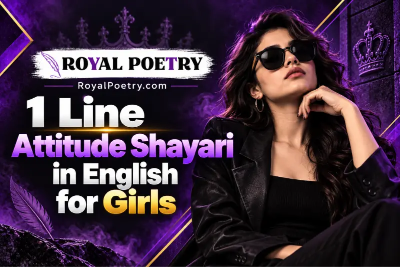 1 line attitude shayari in english for girls