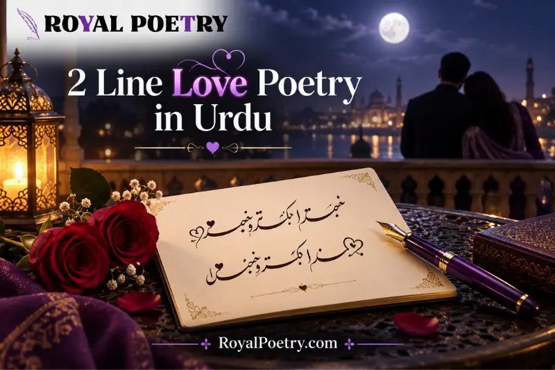 2 line Love poetry in urdu
