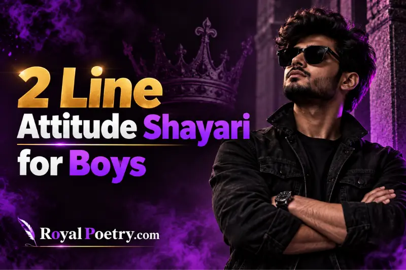 2 line attitude shayari for boys