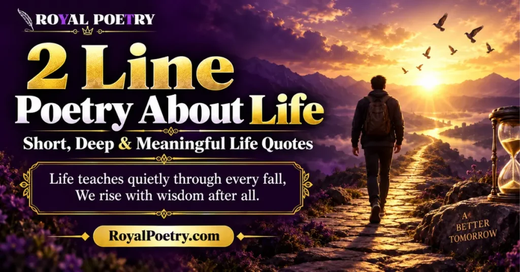 2 line poetry about life