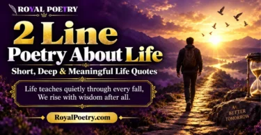 2 line poetry about life