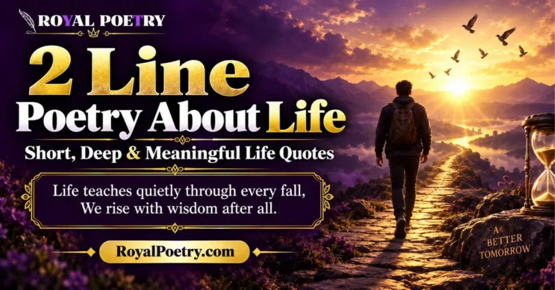 2 line poetry about life