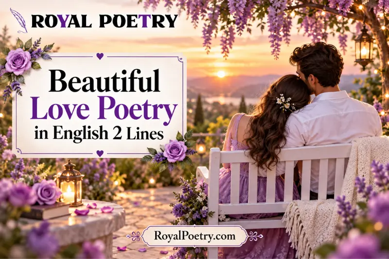 beautiful Love poetry in english 2 lines