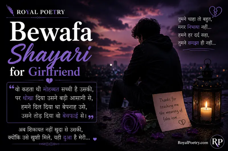 bewafa shayari for girlfriend