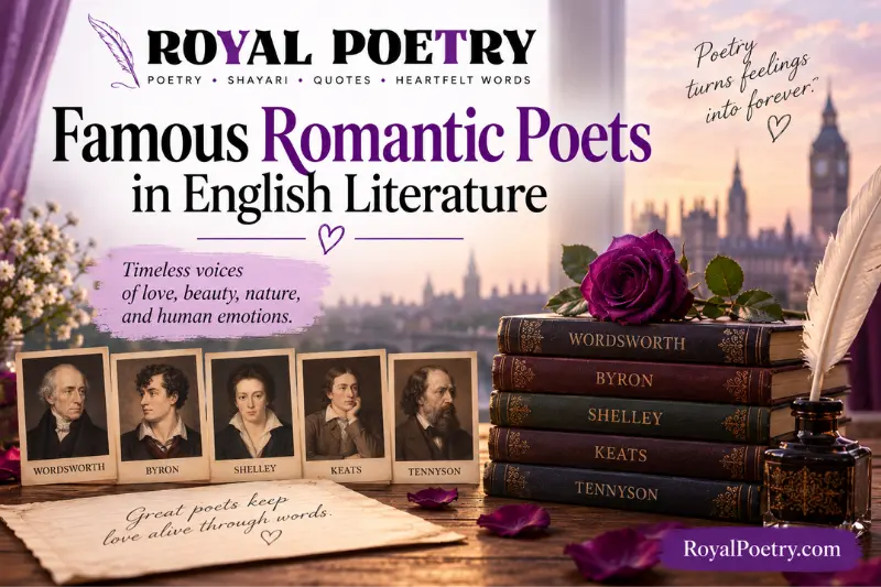 famous romantic poets in english literature