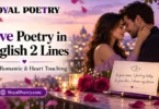 love poetry in english 2 lines