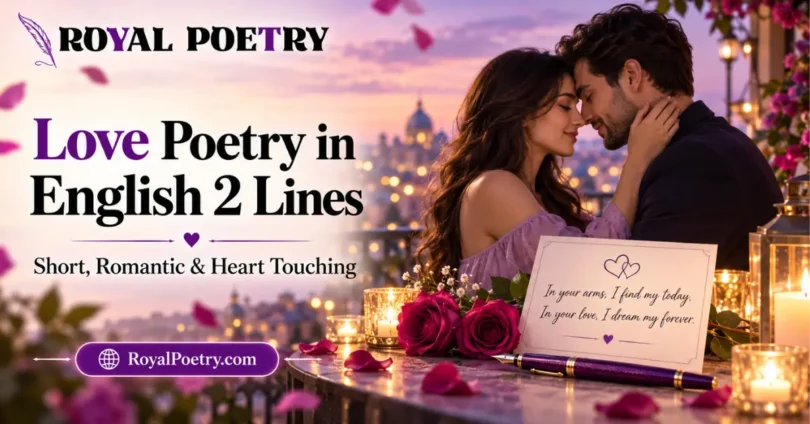 love poetry in english 2 lines