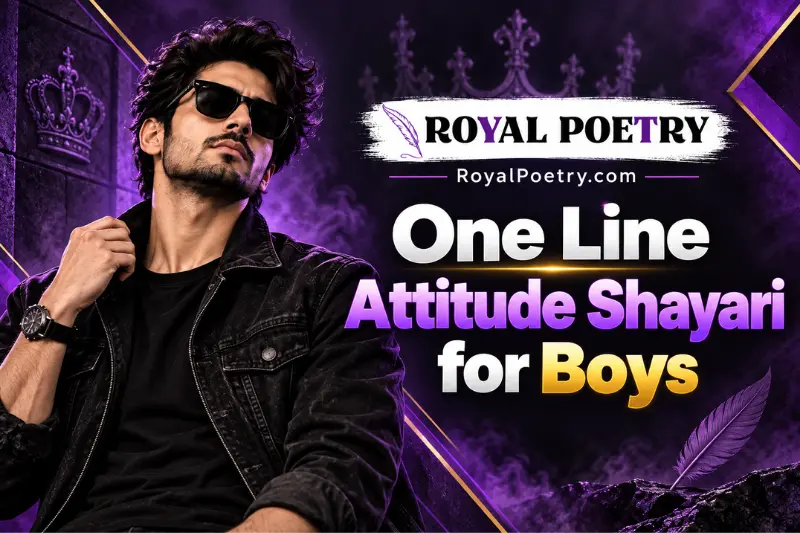 one line attitude shayari for boys