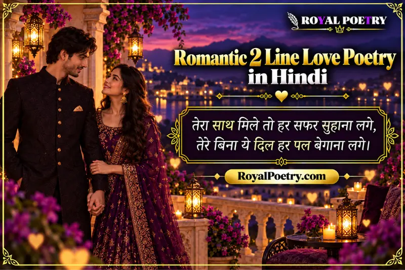 romantic 2 line love poetry in hindi