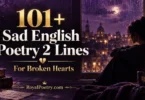 sad english poetry 2 lines