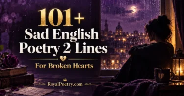 sad english poetry 2 lines