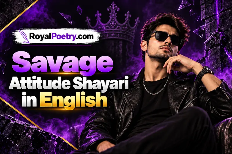 savage attitude shayari in english