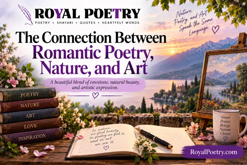 the connection between romantic poetry, nature, and art